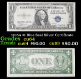 1935A $1 Blue Seal Silver Certificate Grades Choice CU