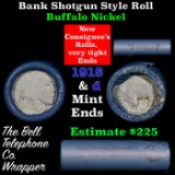 Buffalo Nickel Shotgun Roll in Old Bank Style 'Bell Telephone'  Wrapper 1915 & d Mint Ends