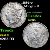 1884-o Morgan Dollar $1 Grades GEM Unc