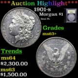 ***Auction Highlight*** 1901-s Morgan Dollar $1 Graded Select+ Unc By USCG (fc)