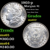 1903-p Morgan Dollar $1 Grades Choice+ Unc