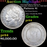 Proof ***Auction Highlight*** 1878 Goloid Metric Pattern Dollar $1 Judd-1564, Pollock-1755, R.7, TOP