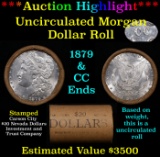 ***Auction Highlight*** 1879 & CC Uncirculated Morgan Dollar Shotgun Roll (fc)