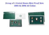 1995-1996 United States Mint Proof Set. 10 Coins Inside.