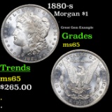 1880-s Morgan Dollar $1 Grades GEM Unc