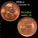 1941-s Lincoln Cent 1c Grades Gem+ Unc RB