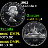 1962 Canada Dollar $1 Grades GEM++ DMPL