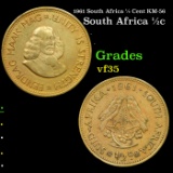 1961 South Africa 1/2 Cent KM-56 Grades vf++