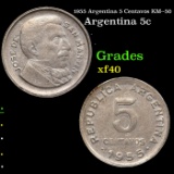 1955 Argentina 5 Centavos KM--50 Grades xf