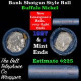 Buffalo Nickel Shotgun Roll in Old Bank Style 'Bell Telephone'  Wrapper 1927 & s Mint Ends