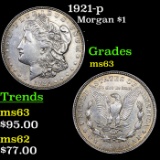 1921-p Morgan Dollar $1 Grades Select Unc