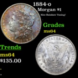 1884-o Morgan Dollar $1 Grades Choice Unc