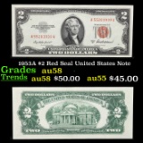 1953A $2 Red Seal United States Note Grades Choice AU/BU Slider