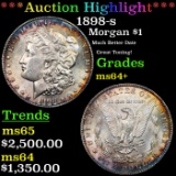 ***Auction Highlight*** 1898-s Morgan Dollar $1 Graded Choice+ Unc BY USCG (fc)