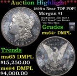 ***Auction Highlight*** 1898-s Morgan Dollar Near TOP POP! $1 Graded ms64+ DMPL BY SEGS (fc)