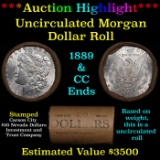 ***Auction Highlight*** 1889 & CC Uncirculated Morgan Dollar Shotgun Roll (fc)