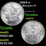 1884-o Morgan Dollar $1 Grades Choice+ Unc