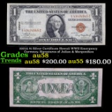 1935A $1 Silver Certificate Hawaii WWII Emergency Currency, Signatures of Julian & Morgenthau Grades