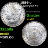 1884-o Morgan Dollar $1 Grades GEM Unc