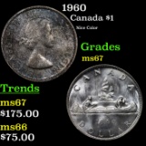 1960 Canada Dollar $1 Grades GEM++ Unc