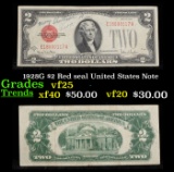 1928G $2 Red seal United States Note Grades vf+