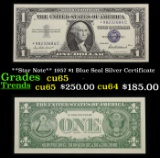 **Star Note** 1957 $1 Blue Seal Silver Certificate Grades Gem CU