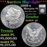 ***Auction Highlight*** 1889-s Morgan Dollar $1 Graded ms64+ pl By SEGS (fc)