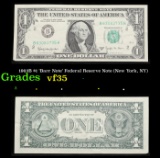 1963B $1 'Barr Note' Federal Reserve Note (New York, NY) Grades vf++