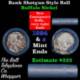 Buffalo Nickel Shotgun Roll in Old Bank Style 'Bell Telephone'  Wrapper 1924 & s Mint Ends