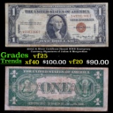 1935A $1 Silver Certificate Hawaii WWII Emergency Currency, Signatures of Julian & Morgenthau Grades