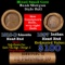 Mixed small cents 1c orig shotgun roll, 1918-d Wheat Cent, 1897 Indian Cent other end, Brinks Wrappe