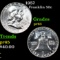 Proof 1957 Franklin Half Dollar 50c Grades GEM Proof