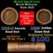 Mixed small cents 1c orig shotgun roll, 1919-s Wheat Cent, 1893 Indian Cent other end, Brinks Wrappe