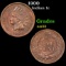 1900 Indian Cent 1c Grades Choice AU