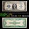 1923 $1 Large Size Blue Seal Silver Certificate, Fr-237 Signatures of Speelman & White Grades vf+