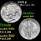 1938-p Mercury Dime 10c Grades GEM+ FSB