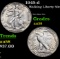 1945-d Walking Liberty Half Dollar 50c Grades Choice AU/BU Slider