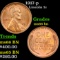 1917-p Lincoln Cent 1c Grades GEM+ Unc BN