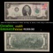 1976 $2 Federal Reserve Note 1st Day of Issue, with July 4 1976 Stamp Grades Gem CU