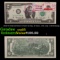 1976 $2 Federal Reserve Note 1st Day of Issue, with July 4 1976 Stamp Grades Gem CU