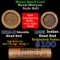 Mixed small cents 1c orig shotgun roll, 1918-d Wheat Cent, 1893 Indian Cent other end, Brinks Wrappe