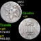 1857 Three Cent Silver 3cs Grades vg, very good