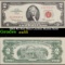 1963 $2 Red Seal United States Note Grades Choice AU