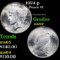 1924-p Peace Dollar $1 Grades Choice+ Unc