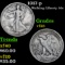 1917-p Walking Liberty Half Dollar 50c Grades vf+