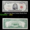 1963 $5 Red Seal United States Note Grades vf++