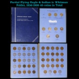 Partial Flying Eagle & Indian 1c Whitman Folder, 1856-1909 45 coins in Total