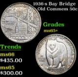 1936-s Bay Bridge Old Commem Half Dollar 50c Grades GEM+ Unc