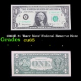 1963B $1 'Barr Note' Federal Reserve Note Grades Gem CU