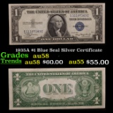 1935A $1 Blue Seal Silver Certificate Grades Choice AU/BU Slider